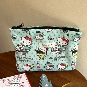 Túi Đựng Ban Đầu Hốc Thiết Kế Hoạt Hình Mèo Kitty Túi Đựng Rửa Trang Điểm Lót Túi Son Môi Túi Bảo