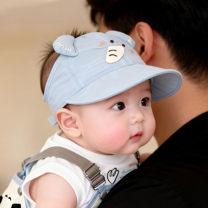 Baby Hat Summer Thin Style For Boys And Girls To Go Out Cute Empty Top Hat Infant Sun Protect