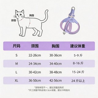 [Hàng hóa thú cưng dễ thương] Mèo lực kéo ngực chống đứt cho thú cưng phổ thông