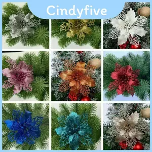 Hoa nhân tạo lấp lánh Lush cho gia đình lễ hội và sắp xếp đám cưới thanh lịch