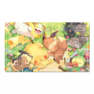 Anime Pokemon Bàn 350x600x2mm Playmat Pikachu Eevee TCG CCG Miếng Lót Chuột Giao Dịch Thẻ Trò Chơi Thảm