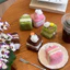 Món Tráng Miệng Dễ Thương Sang Trọng Móc Khóa Dâu Sôcôla Và Bánh Matcha Ủng Hộ Cho Bữa Tiệc