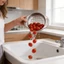 Giỏ thoát nước nhà bếp hiện đại bằng thép không gỉ có thiết kế chịu nhiệt độ cao Chuẩn bị thực phẩm cho