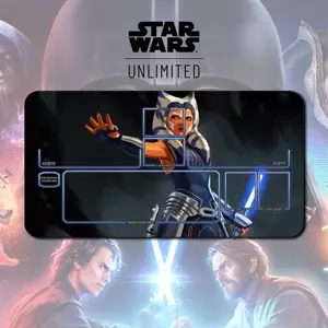 Playmat Ahsoka Tano TCG Star Wars: Trận chiến không giới hạn v2 chống lại thẻ giao dịch Tấm chơi game 350x600x2mm
