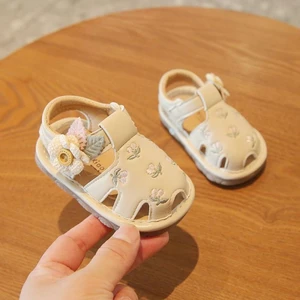 Dép Sandal Ngọt Ngào Cho Bé Nữ Mùa Hè Đế Mềm Cho Bé Tập Đi Giày Giày Giày Bé Gái Giày Bé Gái