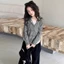 bé gái xuân thu áo thun dài tay giả hai mảnh kiểu dáng mới vừa và lớn dành cho trẻ em áo đáy quầ