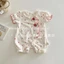 Bé Gái Mùa Hè 1 Trẻ Em Áo Vest Mỏng Dây Bé Không Tay Thoáng Khí Dâu Chấm Bi Romper Áo Liền Qu