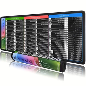 BOLERHUI cho mac Phím tham chiếu chuột phím tắt, được thiết kế cho Macbook Air / Pro, có kích thước lớn cho bố cục cắt ngắn bàn phím macos, đế cao su chống trượt