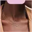 Vòng cổ nhiều lớp Zirconia vuông màu xanh có dây chuyền nước dành cho nữ thời trang
