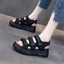 Giày sandal thể thao nữ, giày nhẹ nhàng xuân hè, giày La Mã đế dày đa năng, giày đi biển
