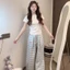 Mùa hè phong cách mới mặn ngọt ngọt ngào phong cách Hàn Quốc ôm dáng hot girl áo ngắn tay đa