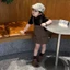 Quần áo trẻ em bé gái váy mùa hè thời trang Hàn Quốc mới váy treo in da báo váy trẻ em