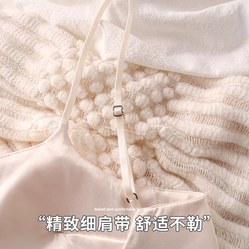 Ống Thoáng Khí Phong Cách Hàng Đầu Bề Mặt Lụa Liền Mạch Phù Hợp Với Tất Cả Trận Đấu Gợi Cảm Lưng Đẹp Dây Quần Lót Nữ Ngực Nhỏ Pu