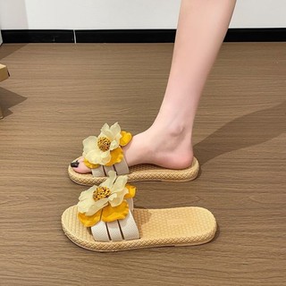 [Can Tread Water] Sunflower Flower Non-slip Sandals For Women Summer Outer Wear Ins Vacation