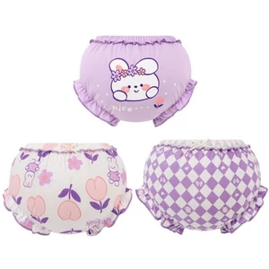Quần Lót Cho Bé Nguyên Chất Cotton Mỏng Bé Gái Tập Quần Trẻ Em Nụ Nụ Quần Loại A