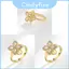 Nhẫn Hoa Đồng Thanh Lịch Với Đá Zircon Dành Cho Nữ Thời Trang Và Giảm Căng Thẳng