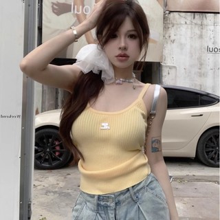 Áo len dệt kim ngắn đa năng mùa hè dành cho nữ