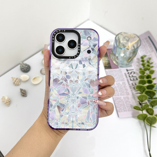 Ốp Màu Kết Cấu Đá Cẩm Thạch Pha Lê Tím Tương Thích Cho IPhone 11 12 13 14 15 16 17 Pro Max 12Mini Cover X XR XSMax Silicone Mềm Trong Suốt Cản SE 2022 6 7 8Plus Vỏ Chống Sốc