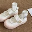 Giày Velcro trắng dành cho nữ dép thể thao phổ biến dành cho nữ giày thể thao niche