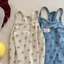Quần áo trẻ em Hàn Quốc bé gái hoa yếm bé gái cotton mềm mại phong cách phương Tây Áo thun th
