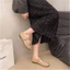 Giày bệt Mary Jane thời trang nữ mùa xuân, giày Tongle đa năng, khí chất, giày da nhỏ phối váy