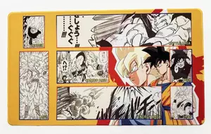 Playmat Black Goku TCG Dragon Ball Super Card Game: Fusion World Battle Against Trading Card Gaming Pad 350x600x2mm