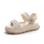 Giày sandal thể thao, giày công chúa mùa hè, giày đi biển đế mềm thời trang La Mã cho bé gái và học