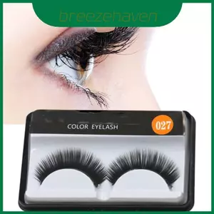 Chất Lượng Tốt Nhất 027 Lông Mi Giả Dài Tự Nhiên Số Lượng Lớn 2000 Đôi Lông Mi Thân Cotton Handmade