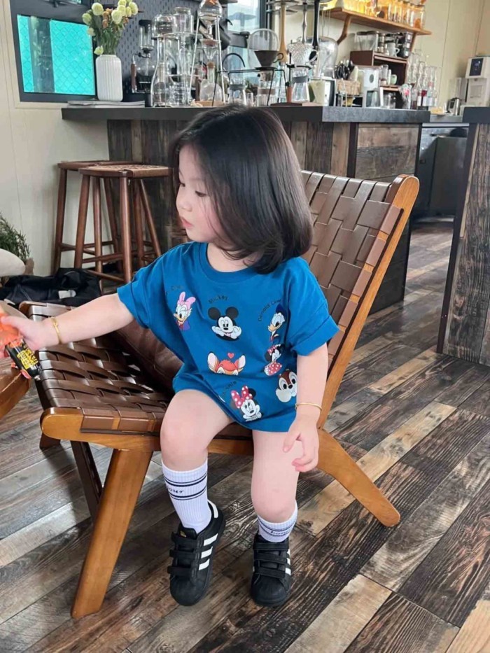 Summer New Korean Style Children's Clothing Cartoon Printed Cotton Short-sleeved T-shirt For