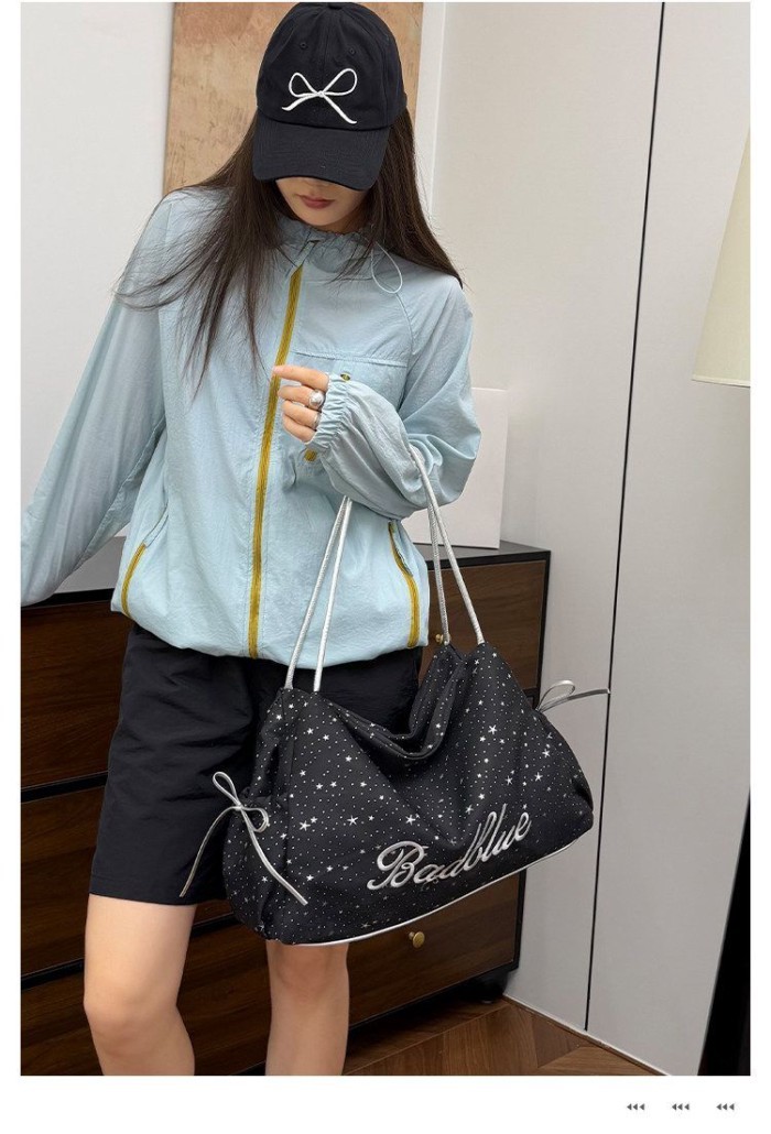 Túi tote canvas dung tích lớn phong cách lười biếng dành cho nữ mới đi làm túi xách đeo vai n