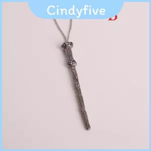Vòng cổ mặt dây chuyền cây đũa phép hợp thời trang dành cho nam nữ Bộ sưu tập trang sức hợp kim thú vị