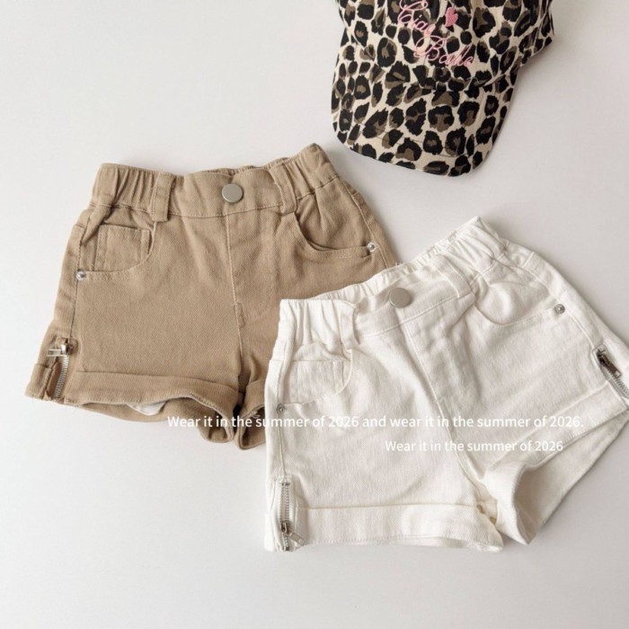Children's Korean Shorts Summer New Style Baby Fashionable And Versatile Overalls Shorts Girl