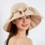 Mũ Cotton vành rộng chống nắng cho nữ có các tính năng có thể gập lại và điều chỉnh
