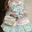 Năm nguyên bản dệt tay lolita túi, mục vụ phong cách lolita lolita rơm dệt phong lan của thun