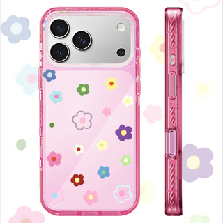 Ốp Lưng Acrylic Màu Tương Thích Cho IPhone 15 16 PLUS 11 12 13 14 15 16 17 Pro Max Vỏ Màu Tươi Hoa Nhỏ Họa Tiết Vỏ Cứng Chống Sốc Ốp Lưng Hộp