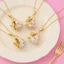 Vòng cổ mặt dây chuyền động vật bằng đồng với thỏ Dog Fox Charm dành cho nữ