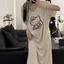 Pajamas With Breast Pads For Women Summer Short-sleeved Long Modal Cool And Cute New Home Wear P