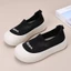 Feiwei Baotou Đế Dày Rỗng Lưới Thoáng Khí Giày Nữ Thời Trang Mùa Hè Giày Slip-on Tăng Chiều Cao Già