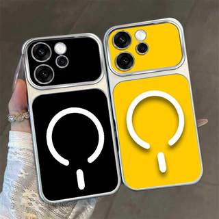 Ốp Lưng Cho OPPO Reno 15 Reno 15 Pro Reno 15F Reno 15C 5G Màu Cao Cấp Mới Mẫu Lưng Silicon Mờ Cửa Sổ Lớn Vỏ Điện Thoại Thẩm Mỹ Vòng Hút Từ Tính Thiết Kế Mới