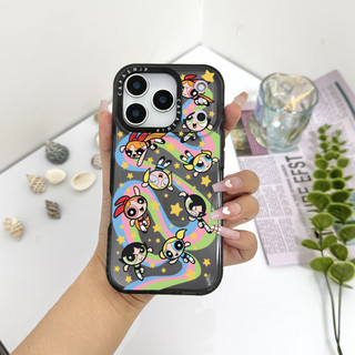 Phim Hoạt Hình Dễ Thương Cầu Vồng Ba Cô Gái Màu Ốp Lưng Tương Thích Cho IPhone 11 12 13 14 15 16 17 Pro Max 12Mini Cover X XR XS Max Silicone Mềm Trong Suốt Cản SE 2022 6 7 8Plus Chống Sốc