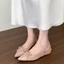 Dép sandal mũi nhọn phong cách cổ tích Pháp dành cho nữ với váy, gót nhọn và giày không gây m