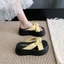 Dép đế dày đế dày cho nữ, áo khoác ngoài mùa hè kèm váy, sandal đi biển đi nghỉ mát 34