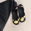 Giày sandal hai lỗ sao Apple đế dày mùa hè dành cho nữ Giày đế dày Baotou Giày đế phẳng