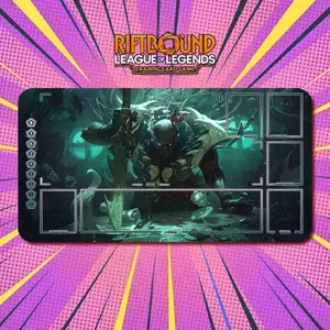 Playmat Pyke Riftbound LOL TCG Battle Against Gaming Pad 350x600x2mm