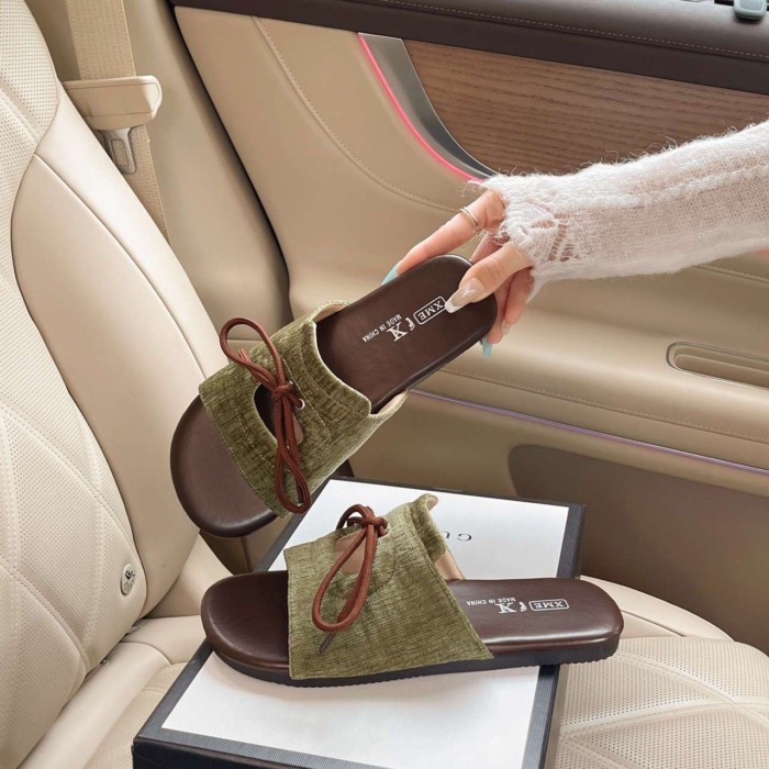 Giày Sandal Nữ Có Dây Buộc Hở Mũi Nữ Mùa Hè Phong Cách Mới Áo Khoác Ngoài Kèm Váy Dép Thời Trang