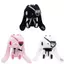 Gloomy Bunny Gothic Miếng Dán Mắt Thú Nhồi Bông Treo Trang Trí Bằng Sợi Polyester Cho