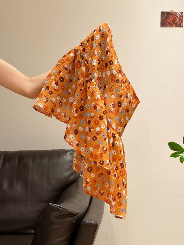 Lan ~ Dopamine Cam Hoa Cao Cấp Tất Cả Trận Đấu Ôm Hơn Váy Nữ Mùa Hè Phong Cách Mới Phong Cách Hàn Quốc Váy Chữ A Nữ