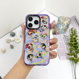 Phim Hoạt Hình Dễ Thương Cầu Vồng Ba Cô Gái Màu Ốp Lưng Tương Thích Cho IPhone 11 12 13 14 15 16 17 Pro Max 12Mini Cover X XR XS Max Silicone Mềm Trong Suốt Cản SE 2022 6 7 8Plus Chống Sốc
