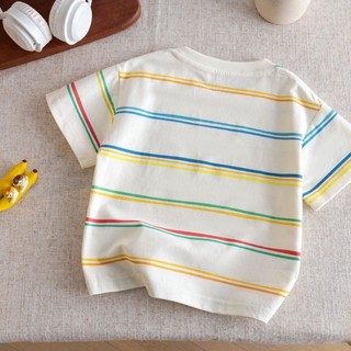 Áo thun bé trai ngắn tay mùa hè in hoạt hình trẻ em bé gái nửa tay mùa hè