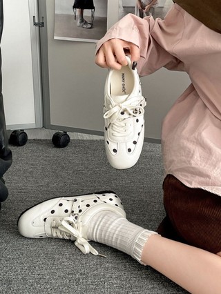 Black Retro All-match Heightening Thick-soled Moral Training Shoes For Women New Style With S